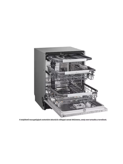 LG DB475TXS QuadWash™ beépíthető gőzös mosogatógép