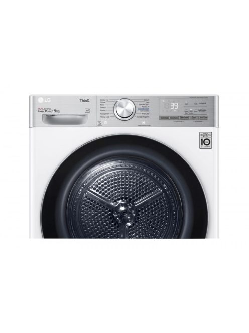 Lg RH90V9AV2QR 9 Kg, Eco Hybrid™ Dual Inverter Hőszivattyús Szárítógép Wifi Funkcióval
