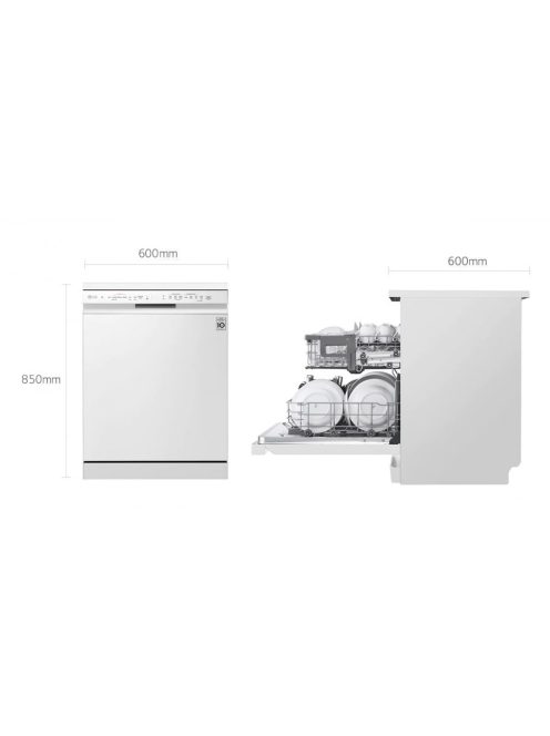 Lg Df222Fws Quadwash™ Gőzös Mosogatógép Truesteam™ Technológiával