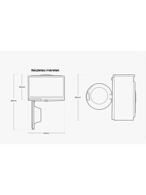 Samsung Ww60A3120Be/Le Elöltöltős Mosógép