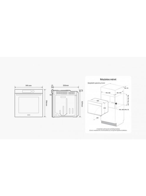 Samsung Nv7B41301Ak/U3 Bespoke Légkeveréses Sütő