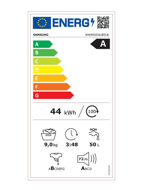 Samsung Ww90Dg6U85Lbu4 Elöltöltős Mosógép