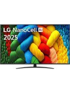 LG 50" NanoCell 50NANO81A3A 4K AI Smart TV 2025, Ultra HD, HDR, webOS, okos tv, 126 cm