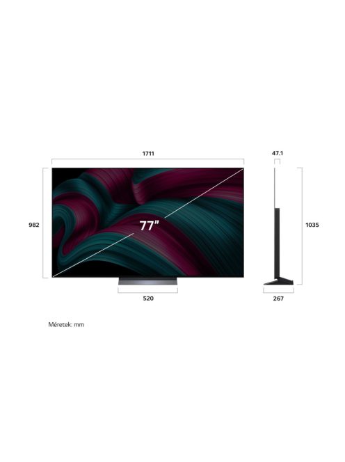 LG OLED77C51LA 77 colos LG OLED evo AI C5 4K Smart TV 2025