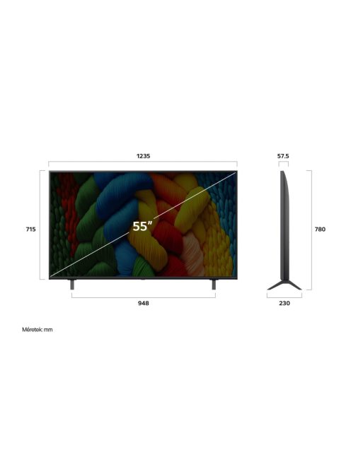 LG 55NANO80A3B 55 colos NanoCell AI NANO80 4K Smart TV 2025
