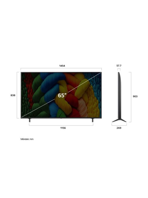 LG 65NANO80A3B 65 colos NanoCell AI NANO80 4K Smart TV 2025
