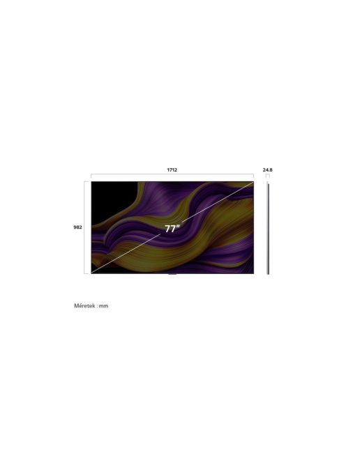 LG OLED77G51LW 4K AI Smart TV 2025, webOS, Dolby Vision HDR, ultranagy fali tv, 195cm