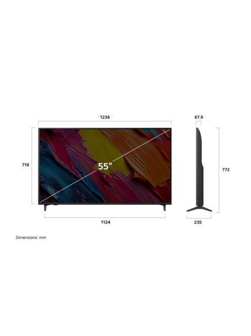 LG 55QNED70A6A 55 hüvelykes QNED AI 4K Smart TV AI Magic távirányító 2025