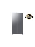 Samsung  RS70F65QETEO Side-by-Side hűtőszekrény AI Energia üzemmóddal 659 L, matt metál