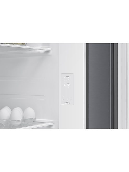 Samsung  RS70F65QETEO Side-by-Side hűtőszekrény AI Energia üzemmóddal 659 L, matt metál